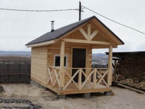 баня с террасой