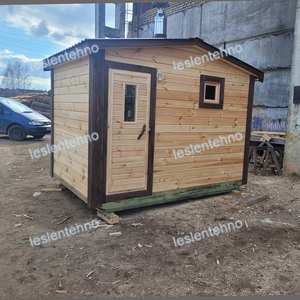 маленькая готовая баня из бруса