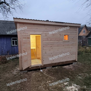 маленькая баня для дачи от Леслентехно