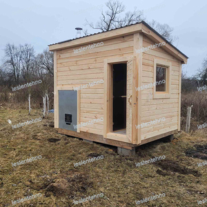маленькая готовая баня для дачи